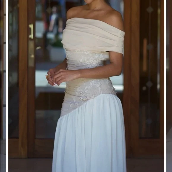 MIA OFF SHOULDER MAXI GOWN
DRESS - BEIGE - Picture 3 of 16